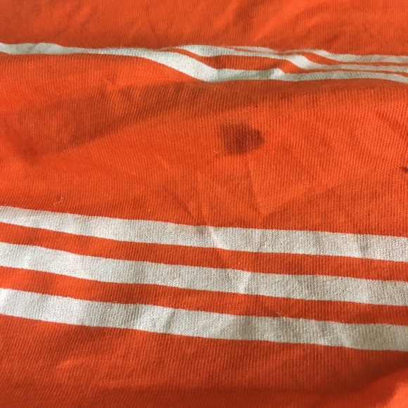 ASOS design orange striped boxy long sleeve shirt - Picture 4 of 4